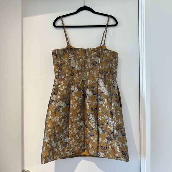 Floral Brocade Corset Dress - Picture 2 of 5